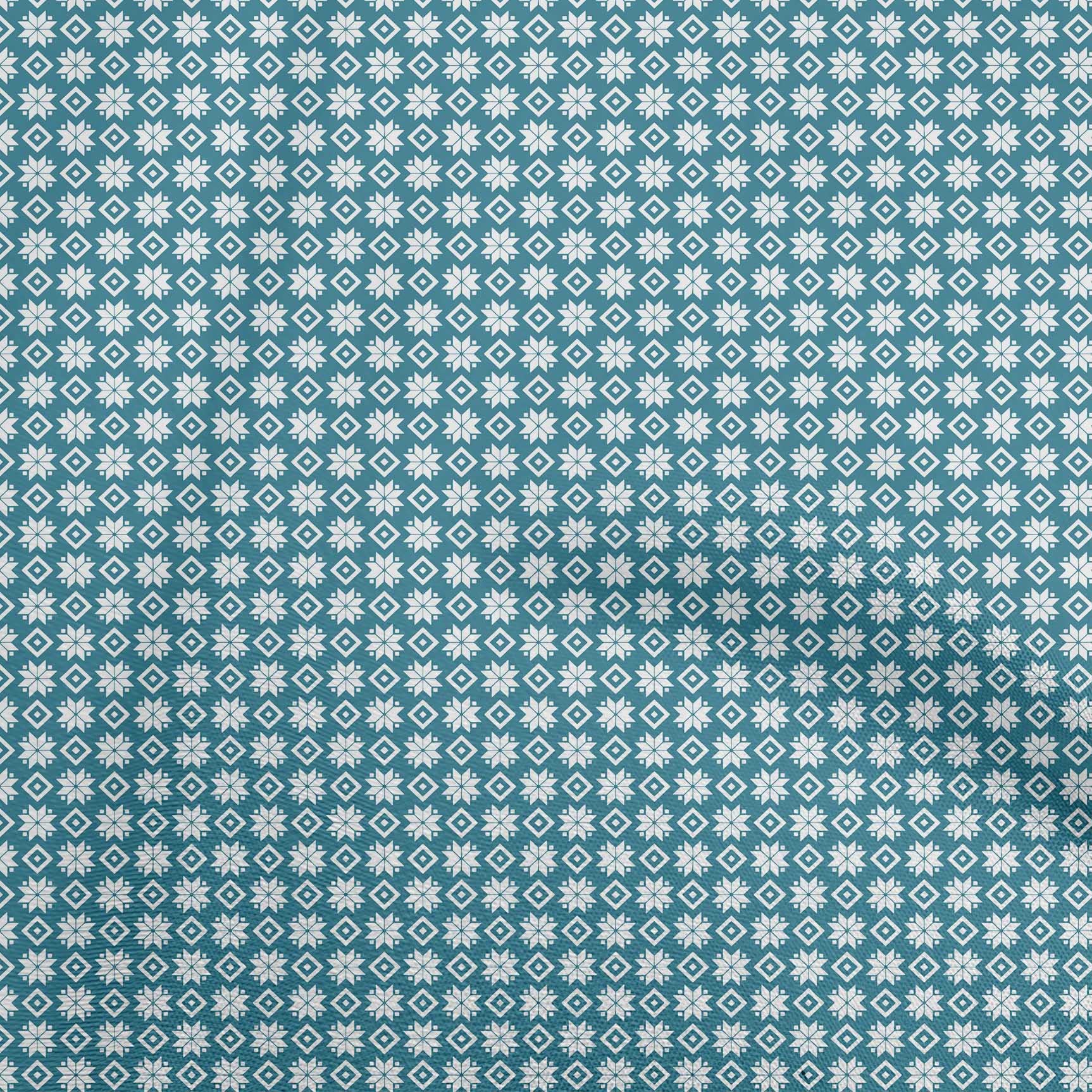 Premium Cotton Poplin Teal Blue Fabric - 56