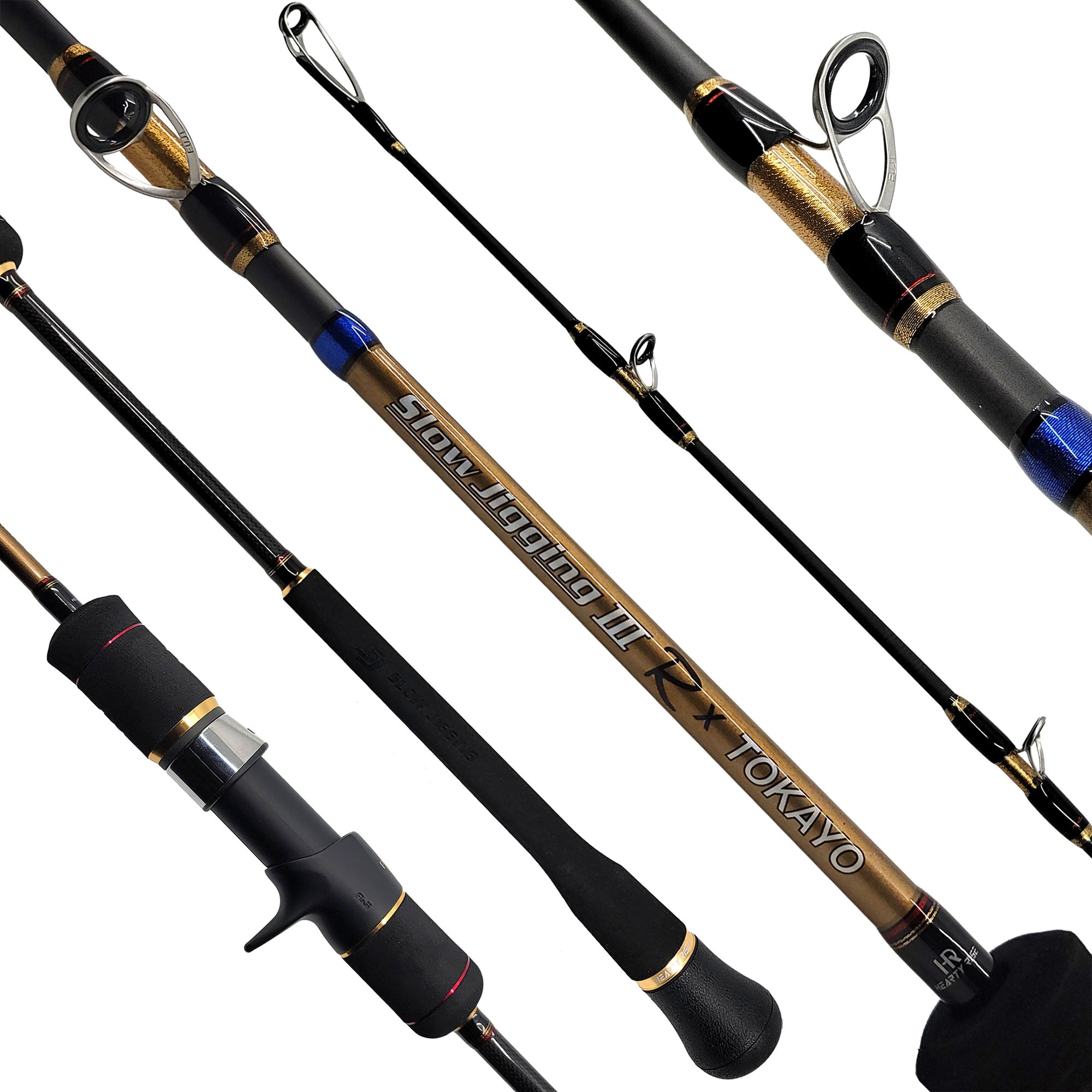 Hearty Rise Slow Jigging III R x Tokayo Conventional Fishing Rods - Saltwater & Freshwater Jigging Rod for Offshore and Inshore Fishing
