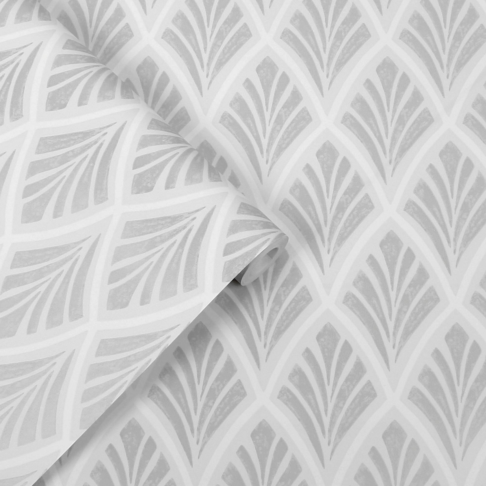 Florin Silver Laura Ashley Wallpaper - Premium Peel & Stick Wallpaper for Bedroom, Living Room & Home Decor | Easy to Install & Removable