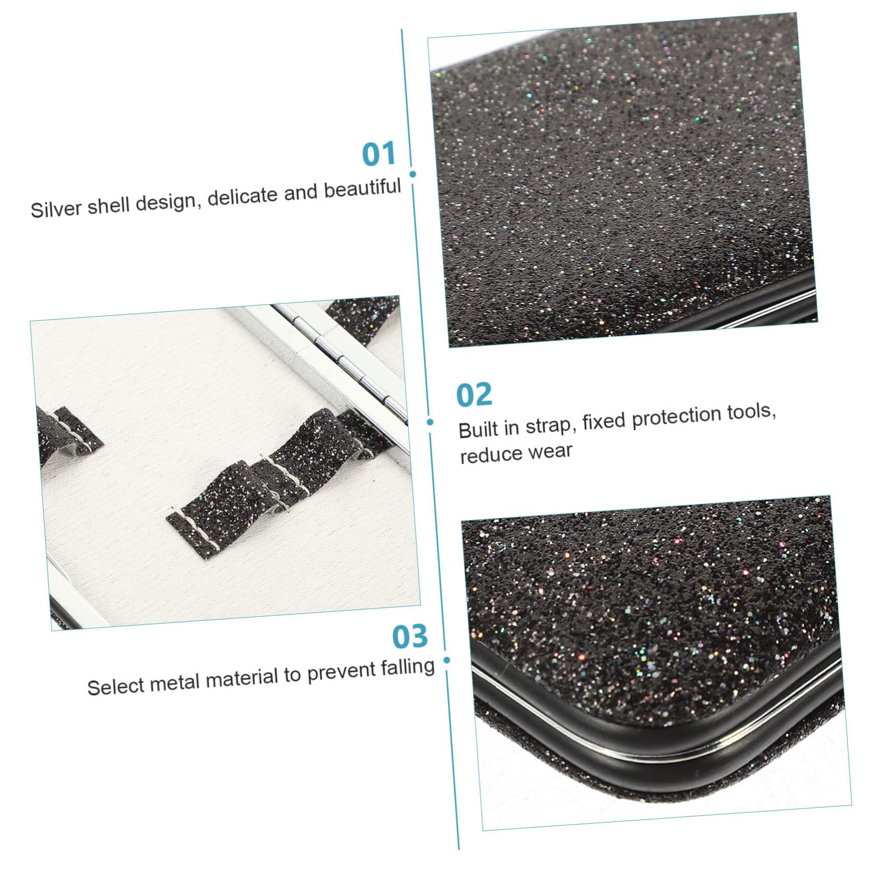 DOITOOL Professional Eyelash Extension Tweezers Storage Bag - Waterproof & Durable Cosmetic Accessories Case for Lash Artists, Salon & Travel Use