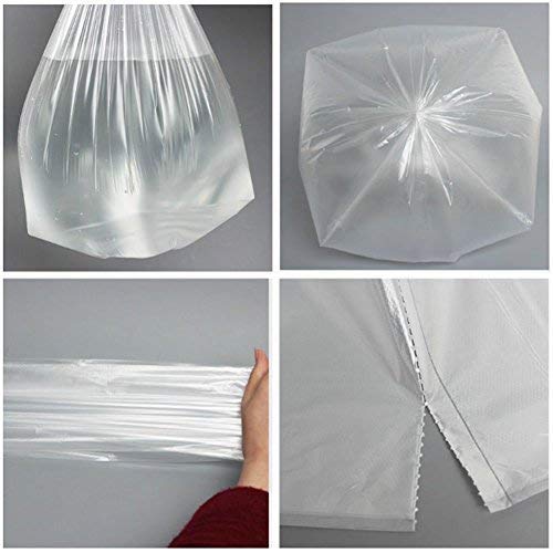 2 Gallon Small Trash Bags - 100 Count Clear Wastebasket Liners for Office, Home & Pet Waste Disposal | Perfect for Bathroom, Kitchen & Small Trash Cans (2 Rolls)