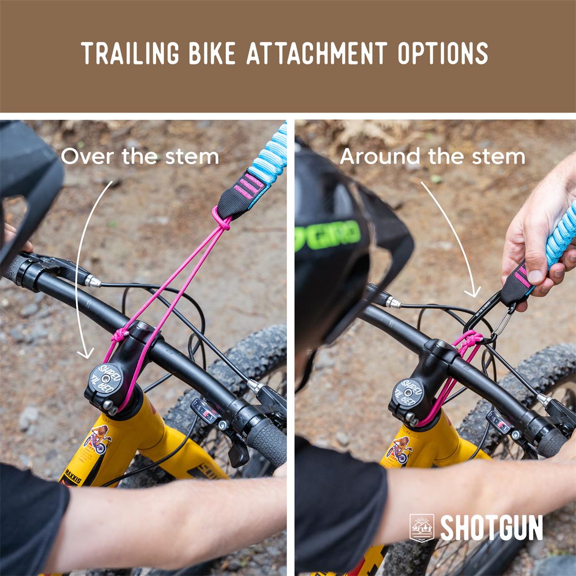 Kids Ride Shotgun MTB Tow Rope & Hip Pack Combo - Mountain Biking Accessories for Child Safety & Parent Convenience - Perfect for Family Trail Rides & Outdoor Adventures