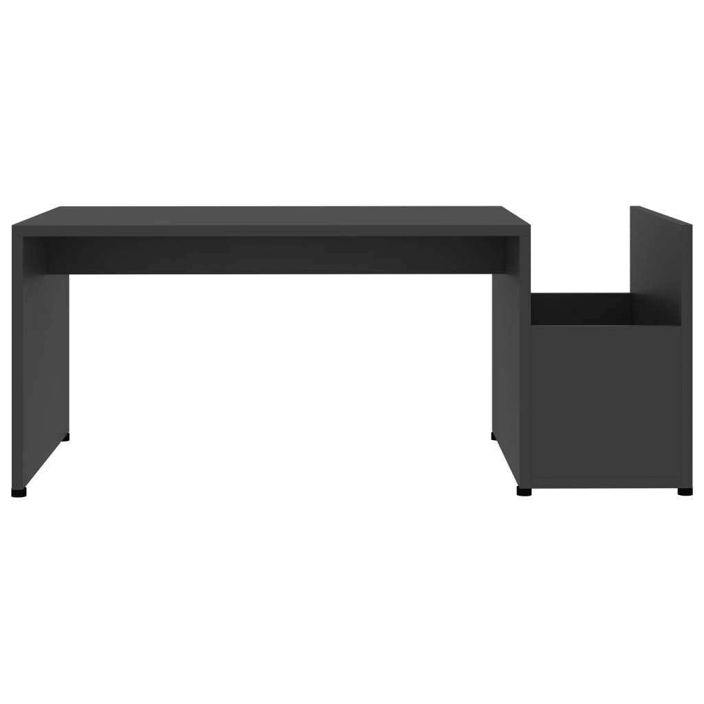 CHARMMA Modern Gray Coffee Table - 35.4
