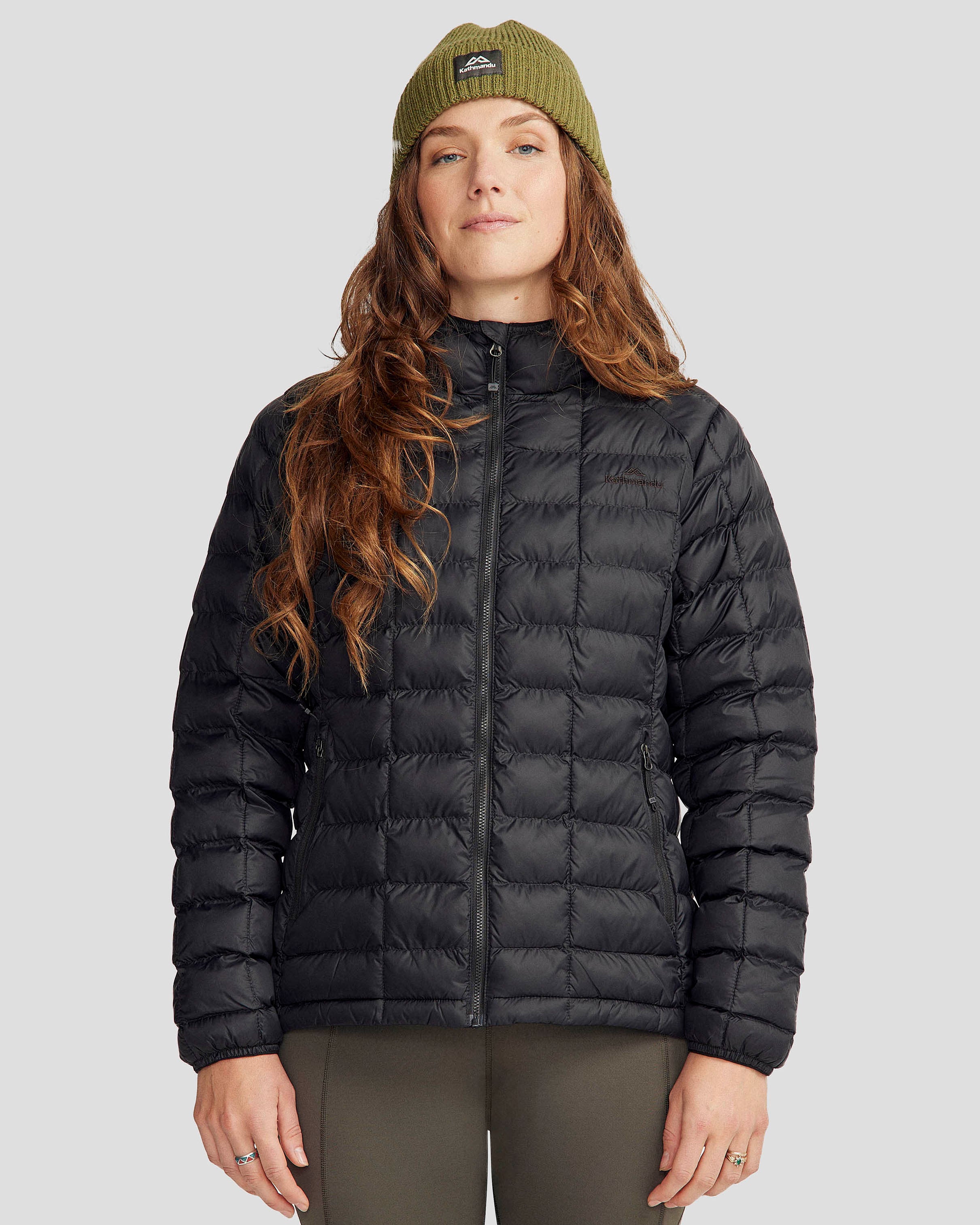 Women's Heli Insulated Hooded Jacket - Waterproof Winter Coat for Outdoor Activities | Black Stingray Color | Perfect for Skiing, Hiking & Cold Weather Adventures