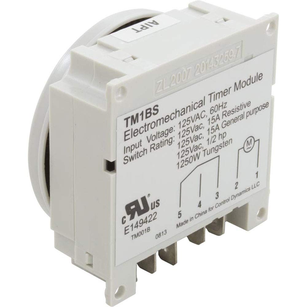 Hydro Quip Timer Replacement - Grasslin SPDT Panel Mount 7-Day Programmable Timer 115V for Pools, Spas, and Irrigation Systems