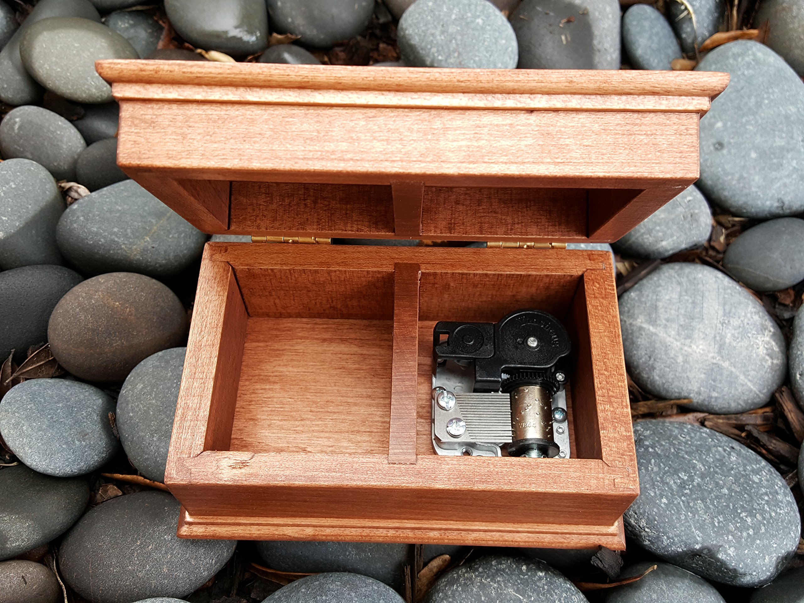 Custom Handmade Music Jewelry Box - Personalized 'I Love You to the Moon and Back' Anniversary Gift for Her | Perfect for Valentine's Day, Wedding, Birthday & Romantic Keepsake Storage