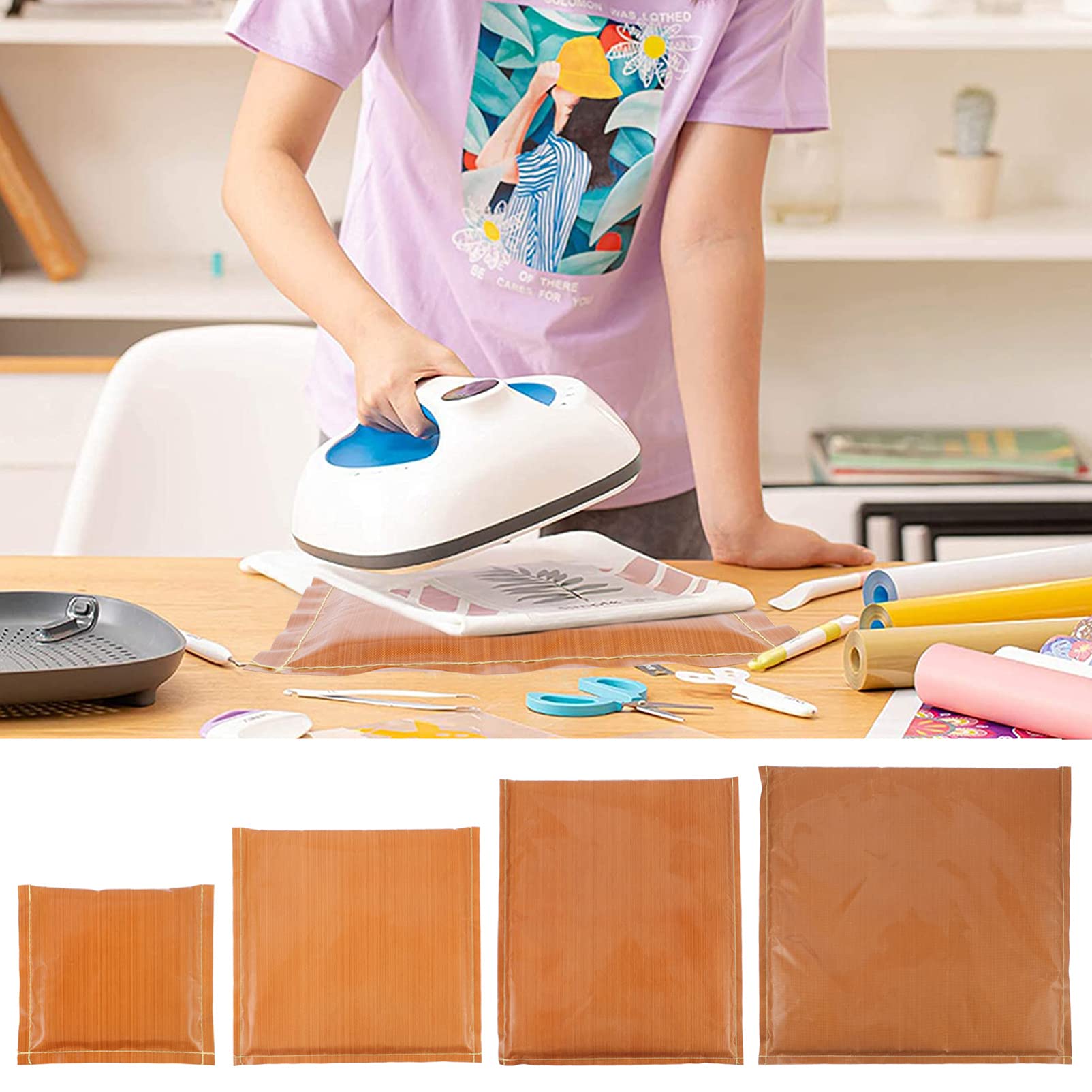 EXCEART Sublimation Heat Transfer Pad - Reusable Hot Pressing Foam Lining for T-Shirts, Mugs & DIY Crafts - Perfect for T-Shirt Printing, Tumblers & Sublimation Projects