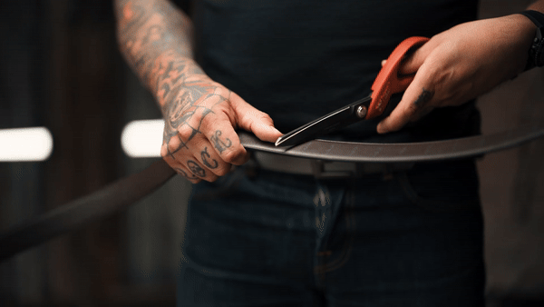 Premium Black Buffalo Leather Gun Belt with STAR Buckle - Durable & Stylish for Cowboy, Western, and Outdoor Enthusiasts