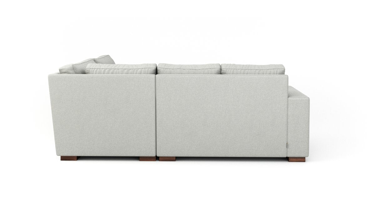 Extra Deep Couch Potato Sectional Sofa with Bumper - Perfect for Movie Nights & Family Gatherings