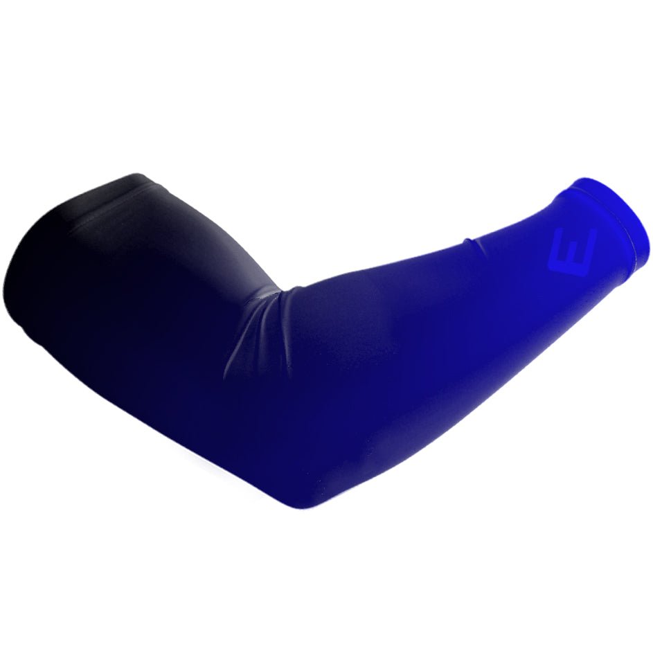 Blue Faded Arm Sleeve - UV Protection & Compression Support for Basketball, Running, Cycling & Outdoor Sports