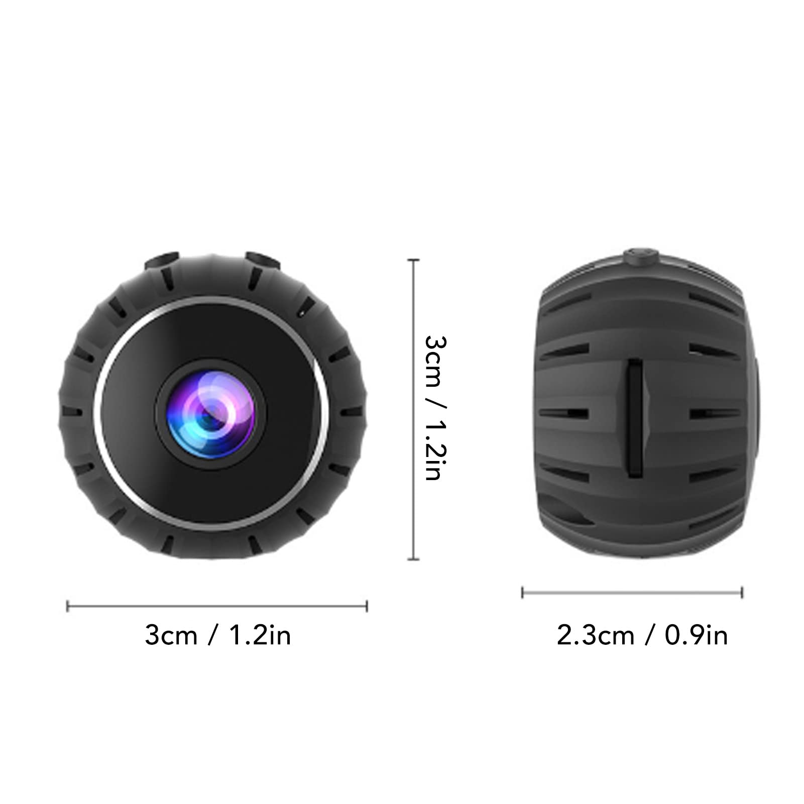 ASHATA 1080P HD Mini Security Camera with APP Support - Wireless WiFi Indoor Surveillance Camera, Battery Powered for Home Security - Perfect for Baby Monitoring, Pet Watching & Home Protection