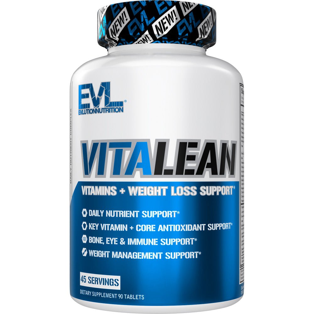 EVLUTION NUTRITION VitaLean Weight Loss Supplement - Fat Burner & Metabolism Booster with Green Tea Extract for Men & Women - Perfect for Workout, Gym & Daily Energy Support