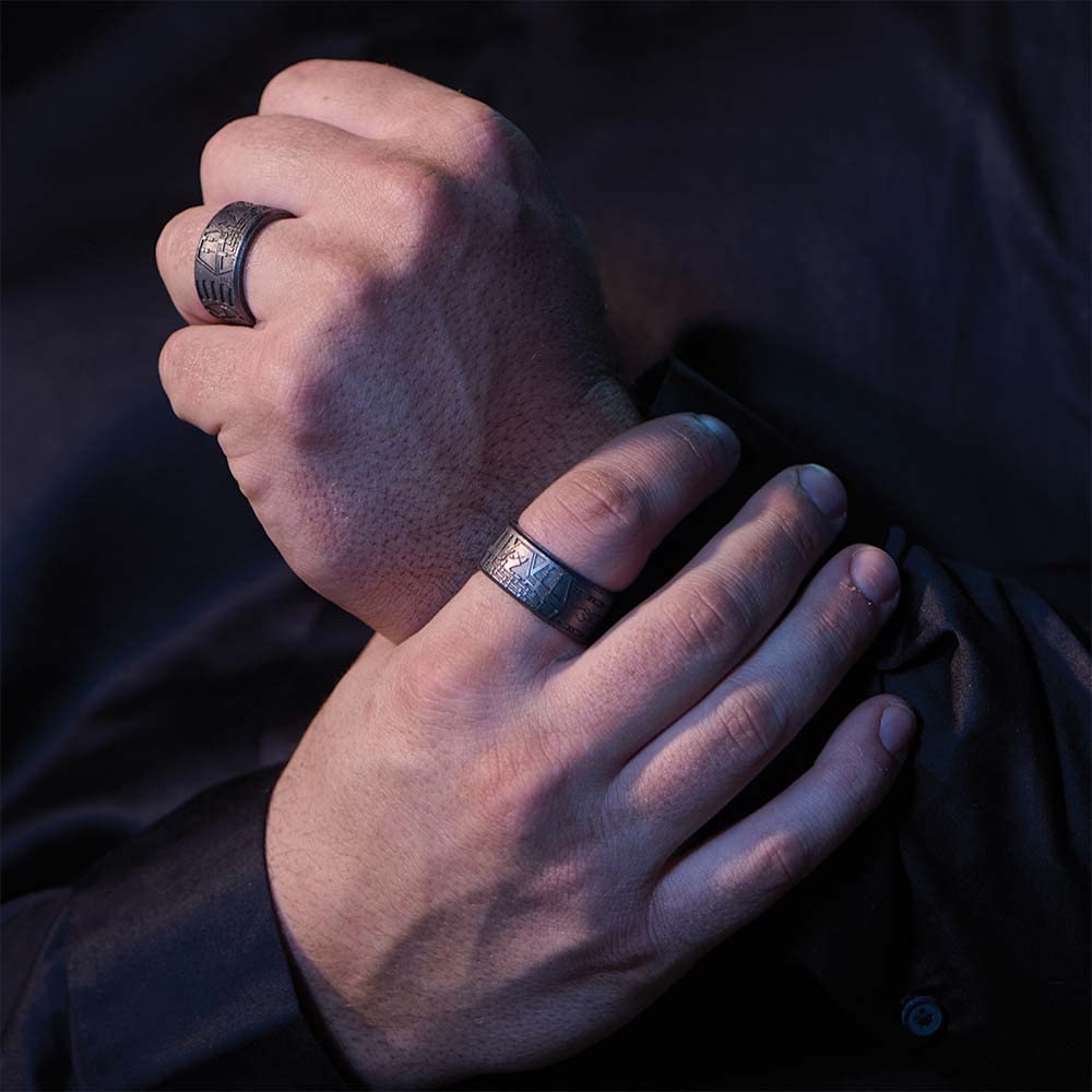Star Wars Marquee Silicone Rings - Wide Comfortable Flexible Wedding Bands for Men & Women - Perfect for Cosplay, Workout, Gym, Swimming & Everyday Wear