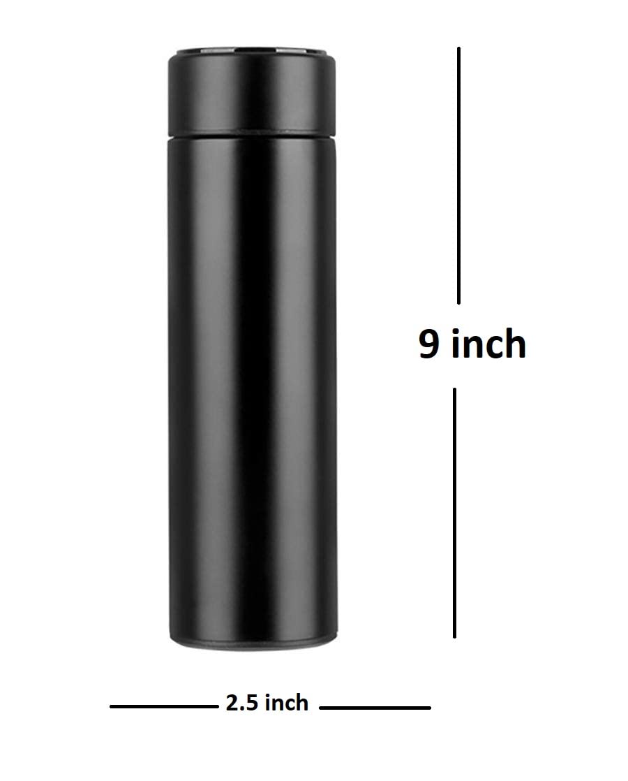 KGN MART Smart Thermos - 500ml Stainless Steel Vacuum Insulated Water Bottle with LED Temperature Display | Keeps Hot & Cold for 24 Hours | Leakproof Travel Mug for Hiking, Gym, Office & Outdoor Activities