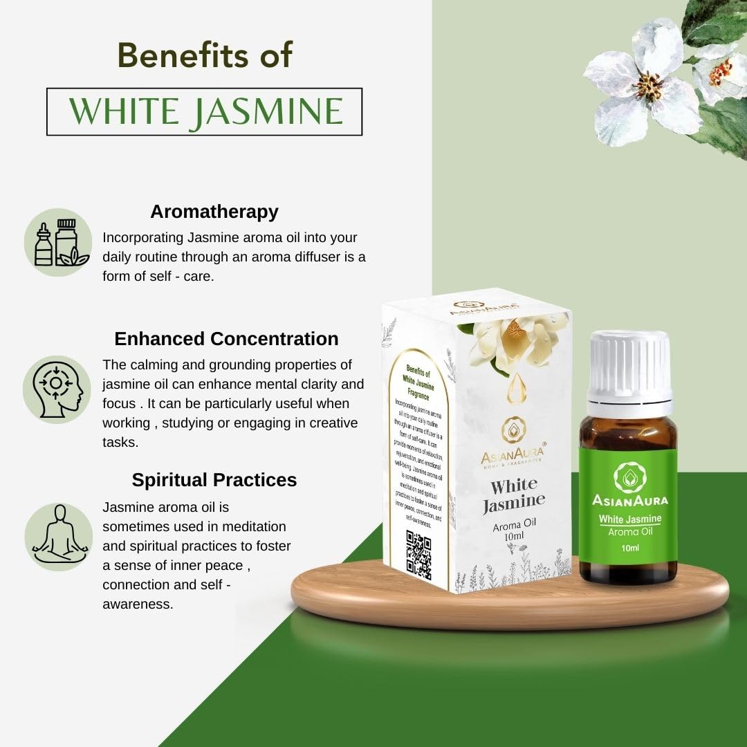 Premium Aromatherapy Essential Oil Set - 6 Pack (10ml Each) with Fresh Lime, Rosy Romance, White Jasmine, English Lavender, Lemon Grass & Fruit Basket Scents | Asian Aura Diffuser Oils for Home Relaxation, Spa, Yoga & Meditation | Natural Fragrance for Stress Relief & Mood Enhancement