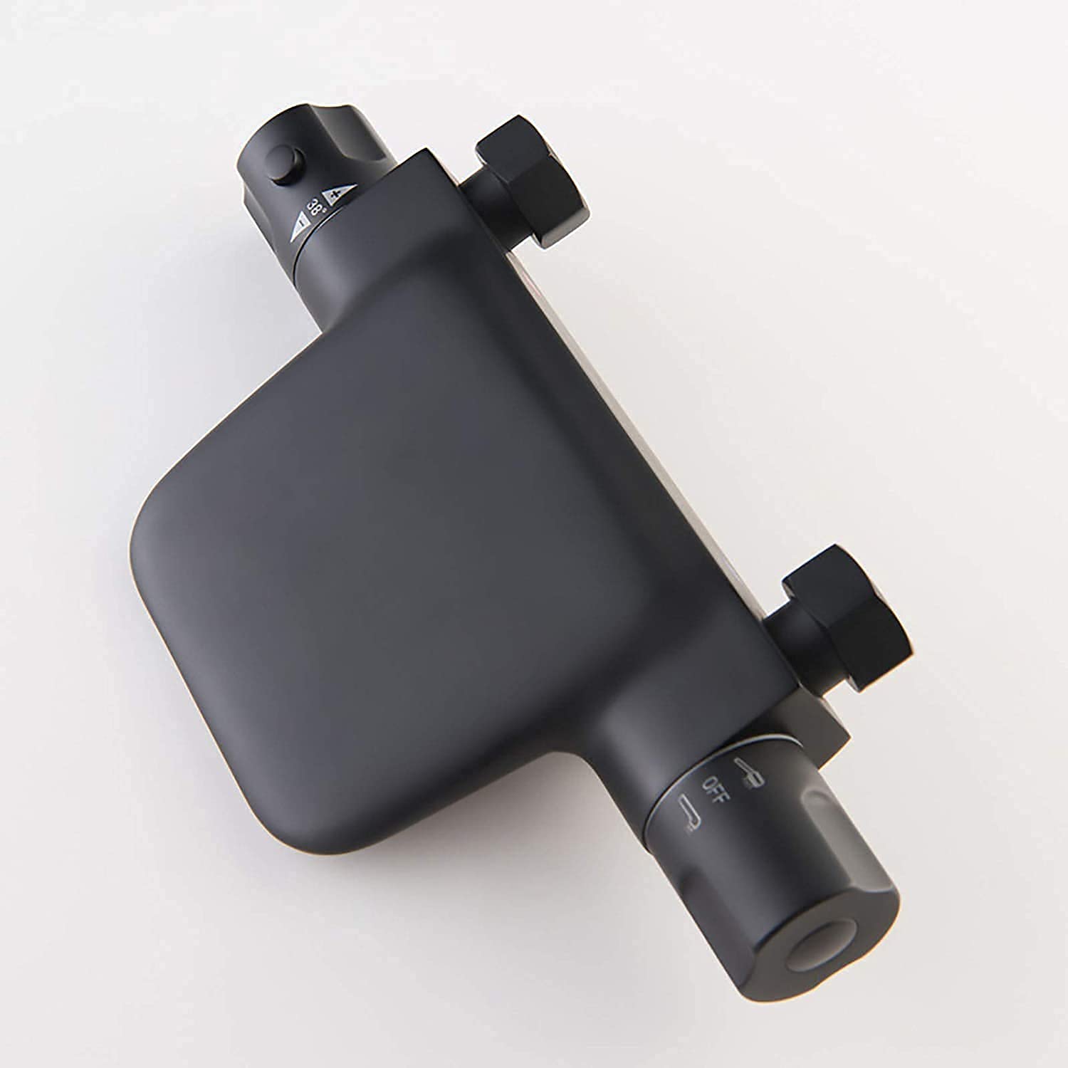 Premium Brass Bathtub Filler Mixer Tap with Waterfall Spout & Handheld Shower - Black Bathroom Faucet Set for Modern Luxury Bathing Experience | Perfect for Spa, Master Bath & Freestanding Tubs