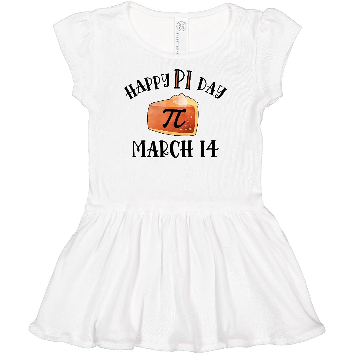 Inktastic Happy Pi Day March 14 Pumpkin Pie Slice Infant Dress - Cute Baby Outfit for Math Lovers & Pi Day Celebrations - Perfect for School Events, Family Photos & Holiday Parties