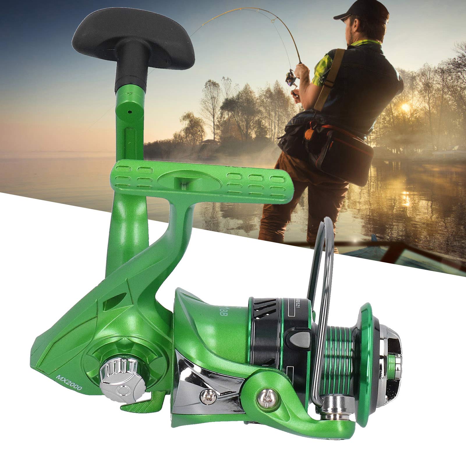 MX2000 High Speed Metal Fishing Reel - Smooth Casting Saltwater & Freshwater Spinning Reel for Rock Fishing & Sea Rods | Durable Fishing Gear Accessories for Surf, Pier & Boat Angling