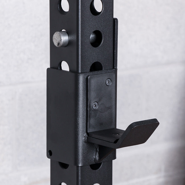 XM Fitness J Hooks (Pair) - Heavy Duty Rack Accessories for CrossFit, Powerlifting & Home Gym Workouts - Perfect for Squat Racks, Power Racks & Weightlifting Equipment