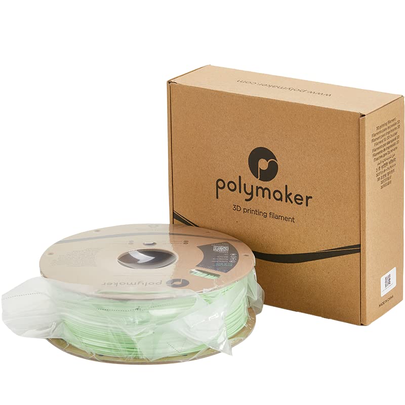 Polymaker PLA PRO 3D Printer Filament 1.75mm - 1kg Spool Light Green | High Strength, Tough & Rigid PLA Filament for Smooth 3D Printing | Ideal for Prototypes, DIY Projects & Functional Parts