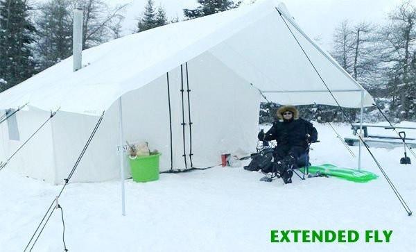 Premium Waterproof Wilderness Wall Tent - Lightweight & Spacious for Camping, Hunting, and Outdoor Adventures