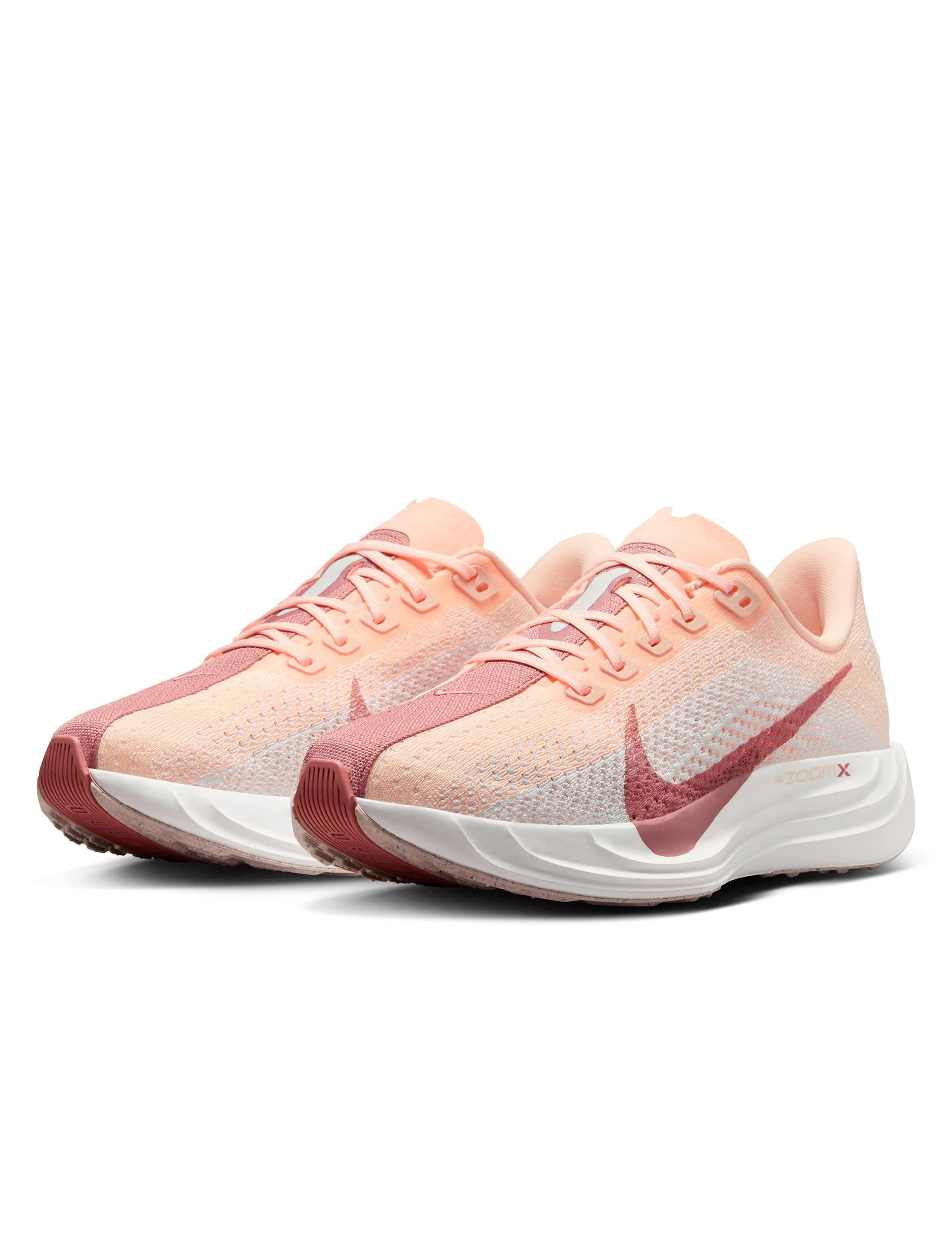 Pegasus Plus Running Shoes - Crimson Tint/Pure Platinum/Red Stardust/White | Lightweight Cushioned Sneakers for Men & Women | Perfect for Jogging, Gym Workouts & Daily Wear