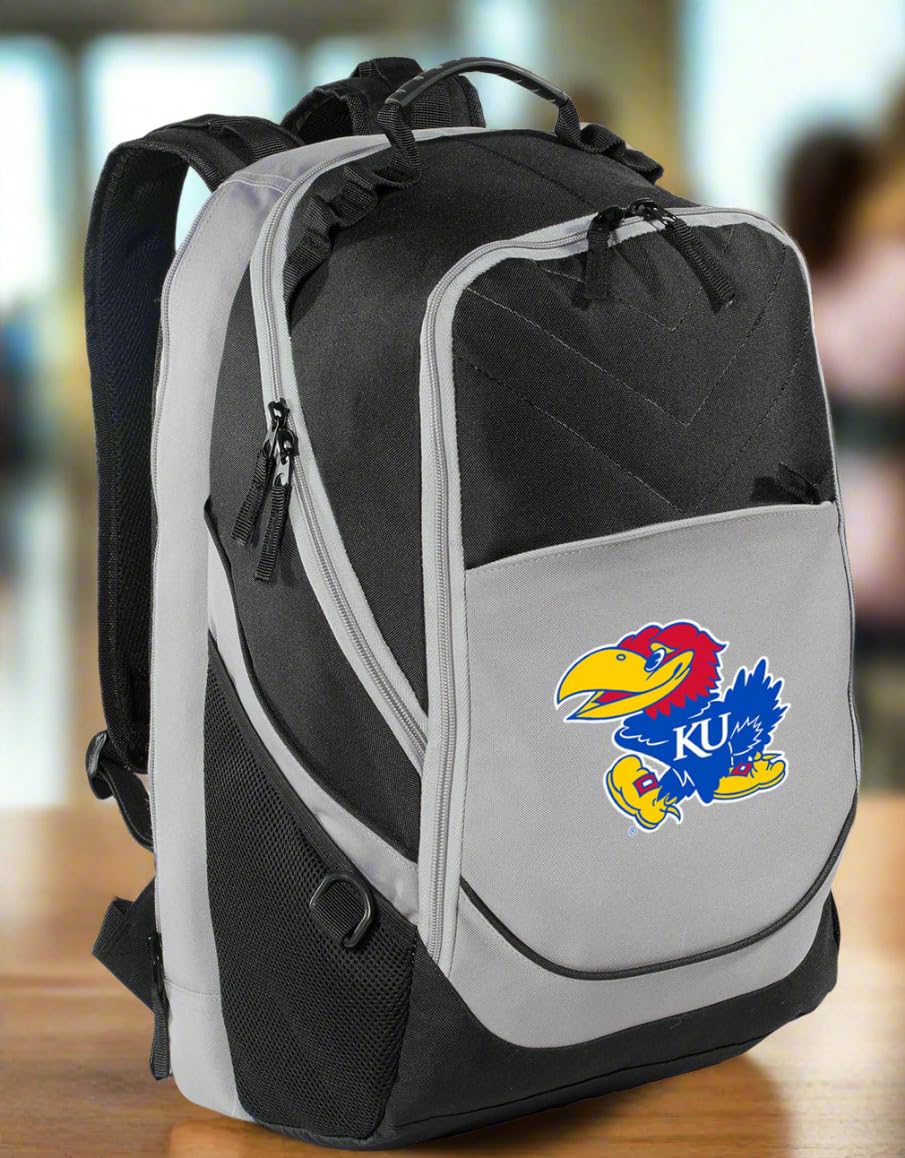 University of Kansas KU Jayhawks Laptop Backpack - Durable College Computer Bag for Students, Travel & Campus Life