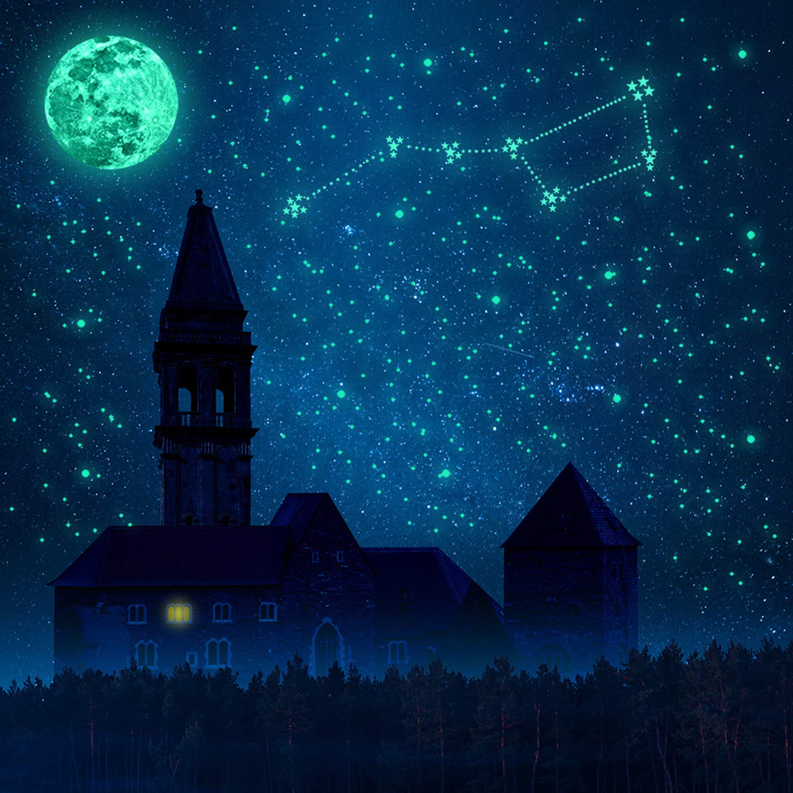 Glow in Dark Meteor Wall Stickers - Starry Sky Decor for Bedroom & Kids Room