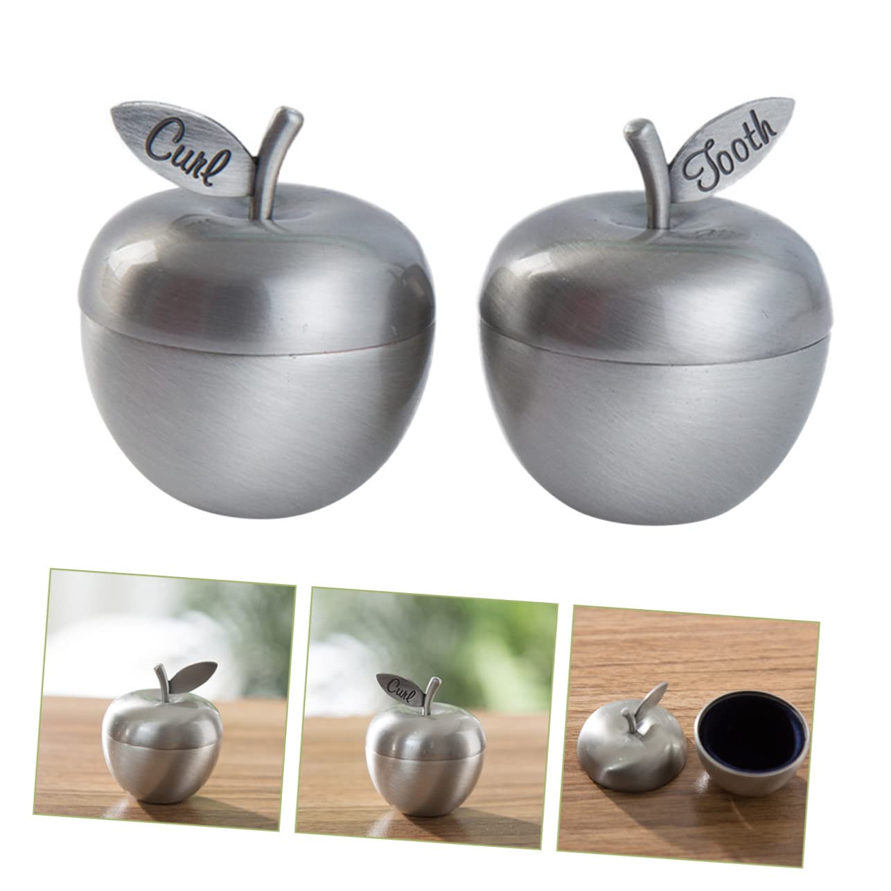 Toyvian 3 Pairs Baby Boy Teeth Fairy Holder Tooth Case - Silver Velvet Pouch for Lost Teeth Storage | Perfect for Tooth Fairy Gifts & Kids' First Tooth Keepsake