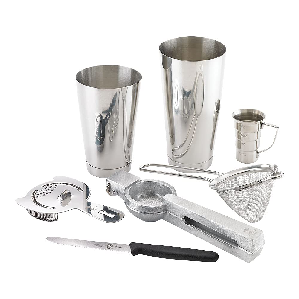 Premium Barfly Cocktail Kit - Stainless Steel Margarita Set with Shaker, Jigger & Spoon - Perfect for Home Bars, Parties & Mixology Enthusiasts