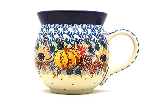 Polish Pottery Mug 15oz Bubble Unikat U4741 for Coffee & Tea Lovers