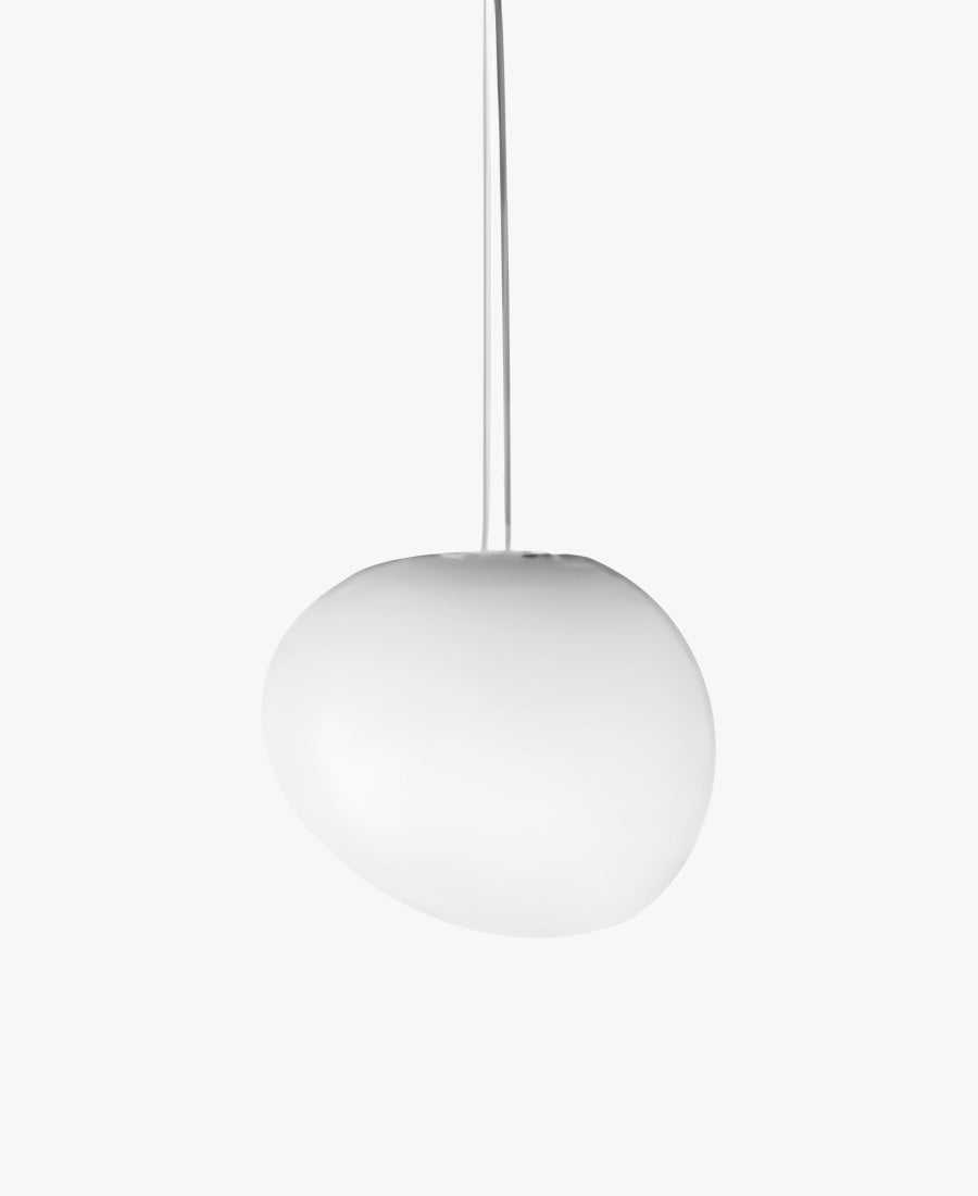 Stylish Gregg Stone Shape Glass Pendant Light - Modern Hanging Fixture for Kitchen Island, Dining Room & Bedroom Decor
