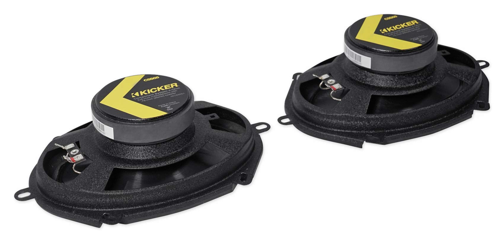 KICKER 2 Pairs 46CSS684 6X8 450W Car Component Speakers with 0.75