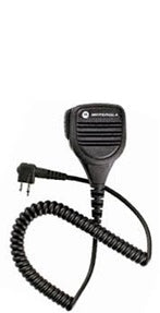 2-Pin Motorola Speaker Mic with RX Jack - Compatible with Two-Way Radios for Clear Communication in Outdoor, Security & Industrial Use