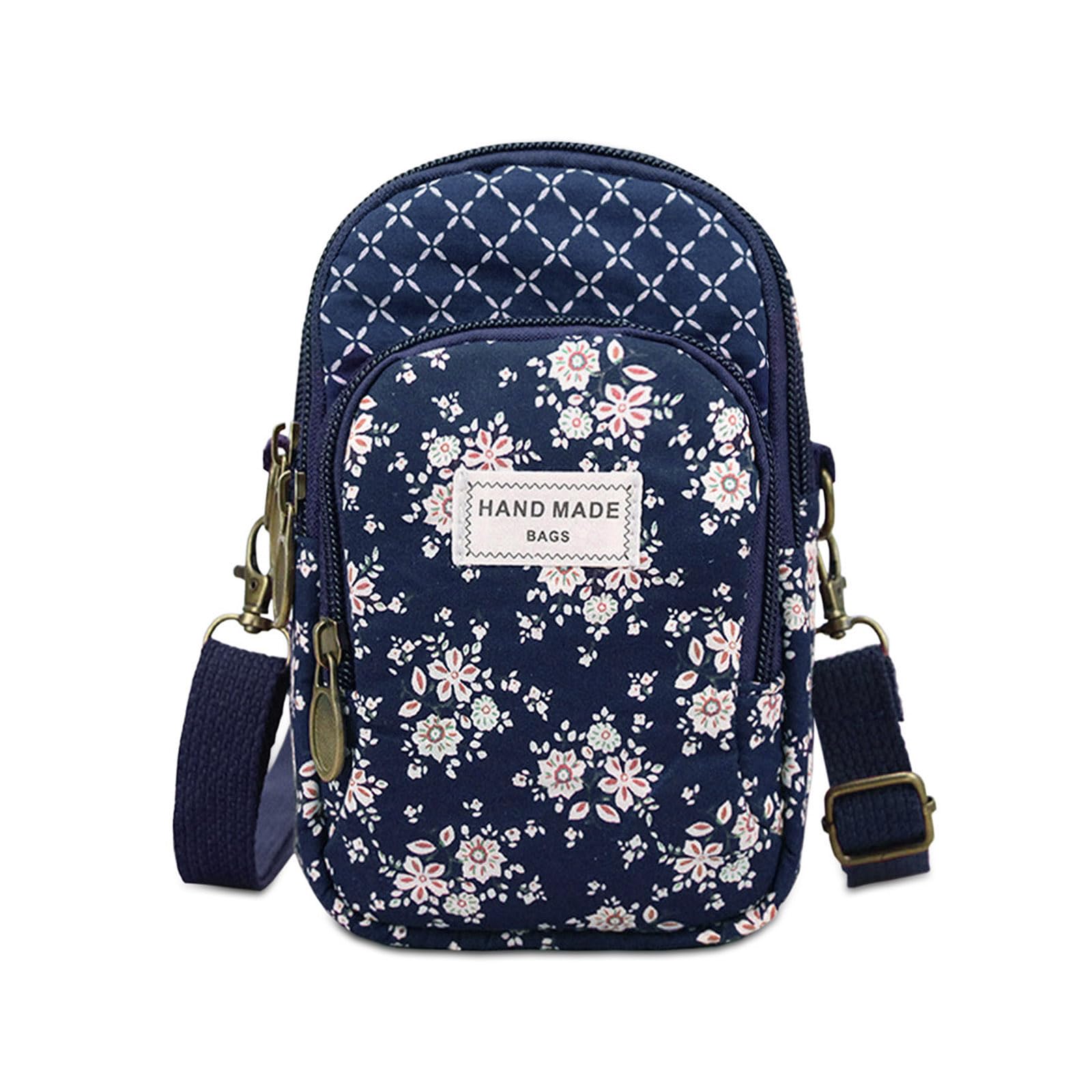 WITERY Small Crossbody Bags for Women - Cute Floral Crossbody Purse, Mini Cloth Pouch Phone Wallet | Perfect for Travel, Shopping & Everyday Use