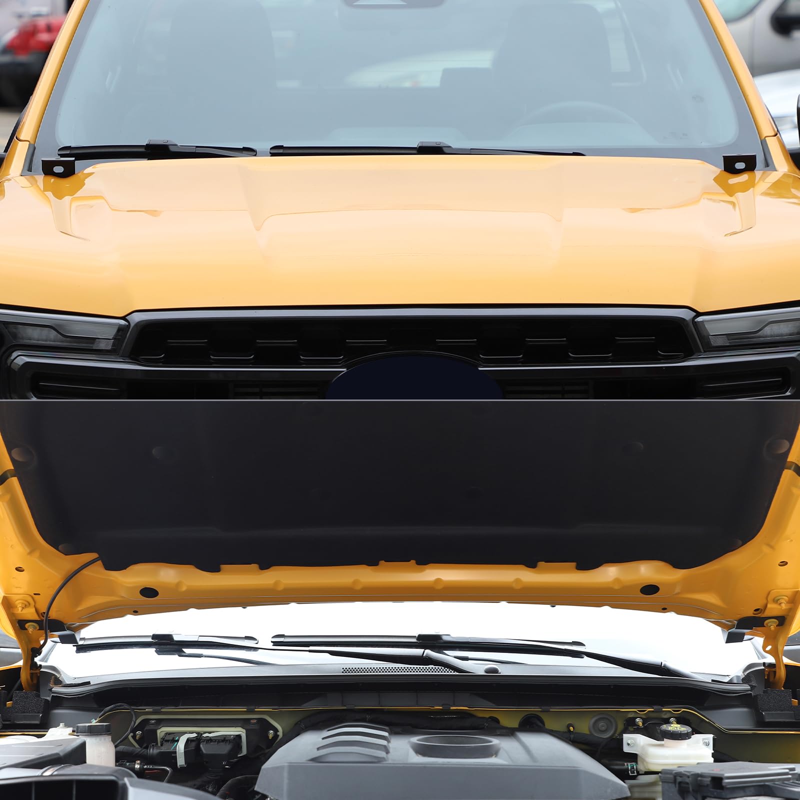 Ford Ranger 2015-2025 Hood Hinge Ditch Light Mount Brackets - Offroad Hood Pod Work Light Brackets for 2023-2025 Models | Perfect for Off-Roading, Night Driving & Work Lighting