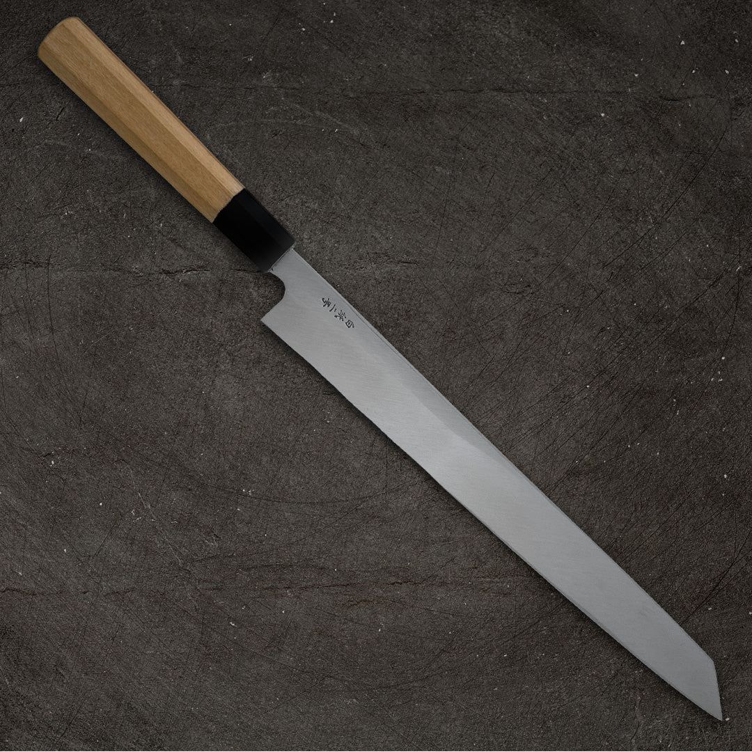 Ittosai Kotetsu White #2 Kiritsuke Yanagi 300mm (11.8 Inch) Left-Handed Japanese Chef Knife - Perfect for Sushi, Sashimi & Precision Cutting