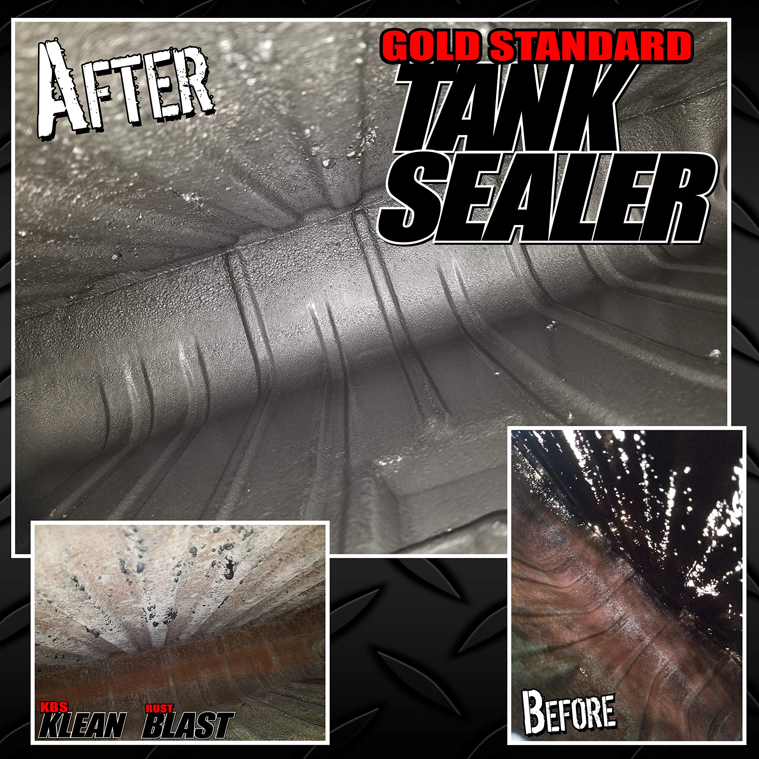 KBS Coatings 5500 Gold Standard Tank Sealer - 1 Gallon | Fuel Tank Liner & Rust Preventative Coating for Automotive, Marine & Industrial Use