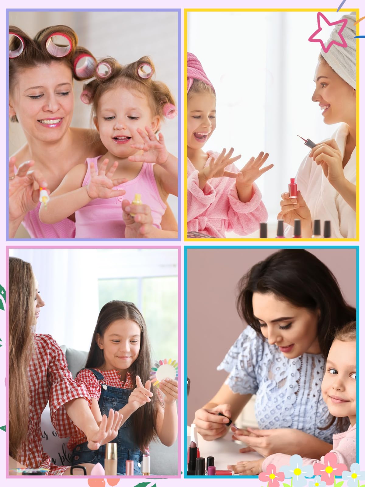 EBANKU 78 Pieces Press on Nails for Kids - 3 Pack Colorful Flower Fake Nail Kit with Jelly Adhesives & Nail Glue for Girls 8-12 Years | Perfect for Birthday Parties, Playdates & DIY Nail Art Fun