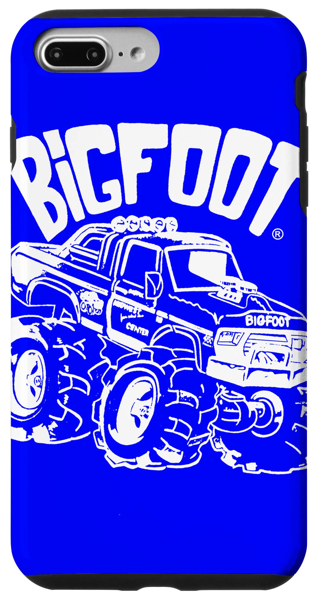 iPhone 7 Plus/8 Plus BIGFOOT Cartoon Phone Case - Durable Protective Cover with Cute Monster Design for Men Women - Perfect for Outdoor Adventures, Travel & Daily Use