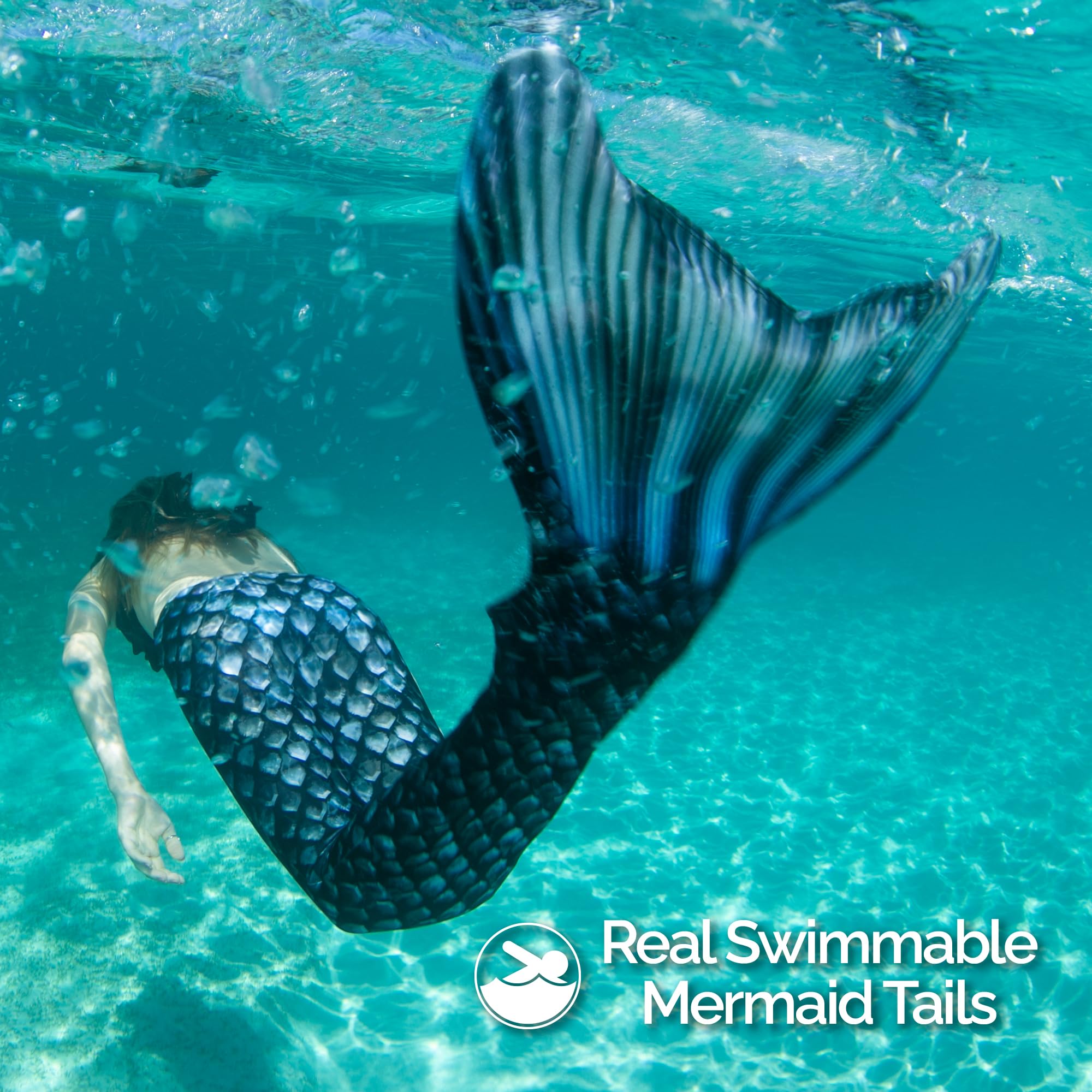 Fin Fun Mermaidens - Premium Swim Mermaid Tails with Monofin for Women, Teens & Adults | Comfortable & Stylish for Pool Parties, Beach Vacations & Underwater Photography