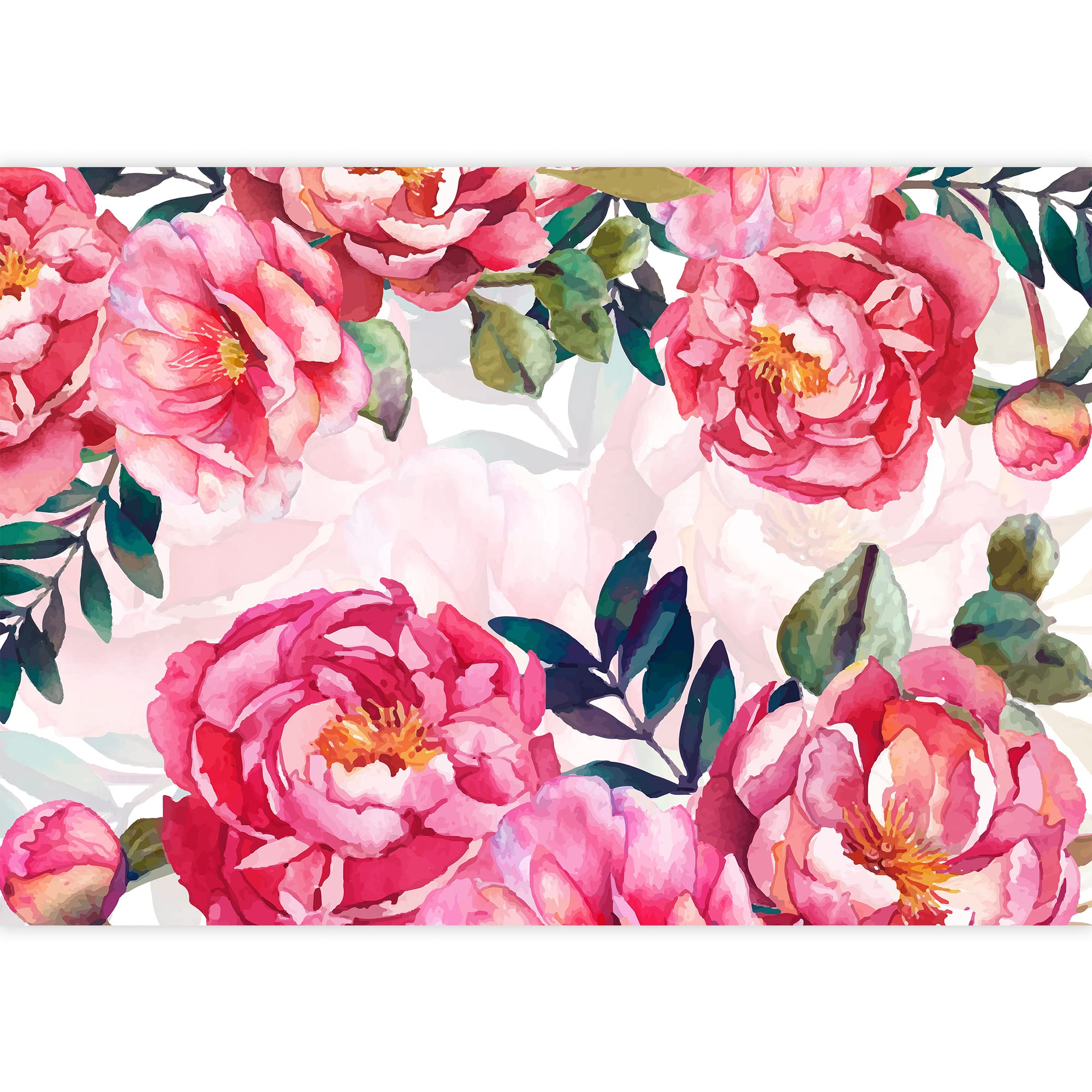 Green Plants & Animals Removable Wallpaper - Peel and Stick Wall Mural for Bedroom Decor (100x144 inches) - Perfect for Nursery, Kids Room, or Home Office