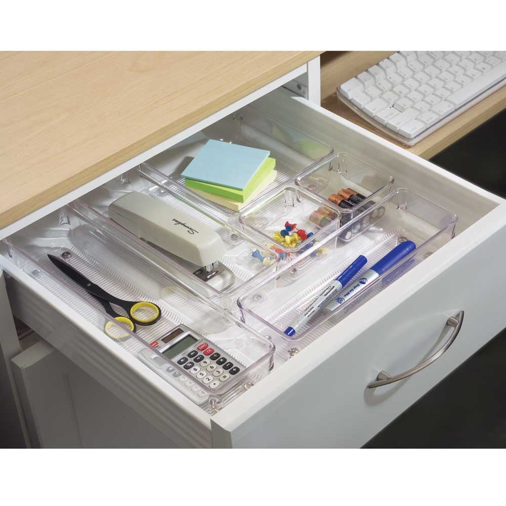 LINUS Drawer Organizer - 5cm Deep Storage Solution for Kitchen, Office & Bathroom Organization