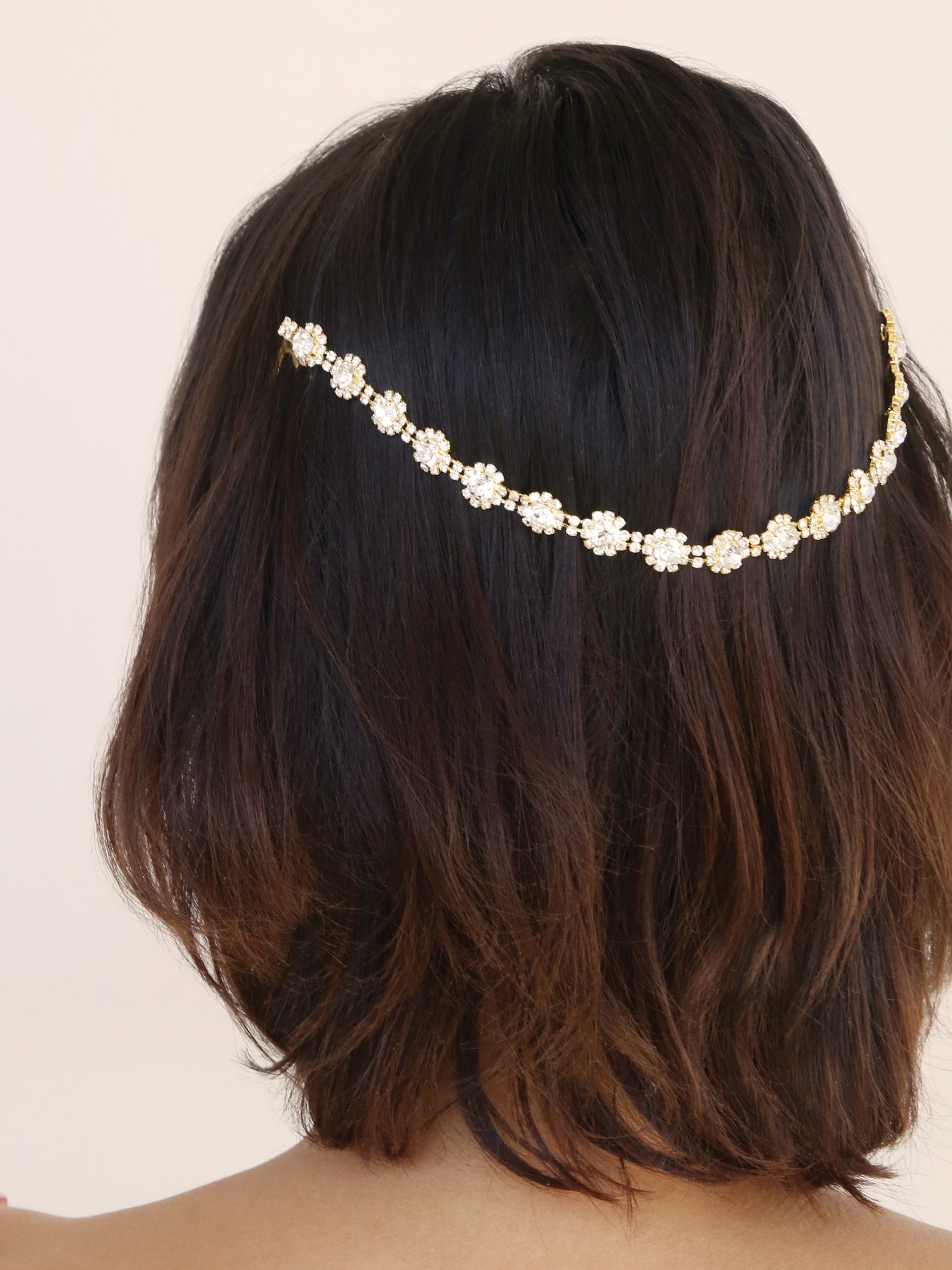 Elegant Grecian Goddess Hair Comb with Draping Design - Vintage Gold Hair Accessory for Weddings, Prom, and Special Occasions