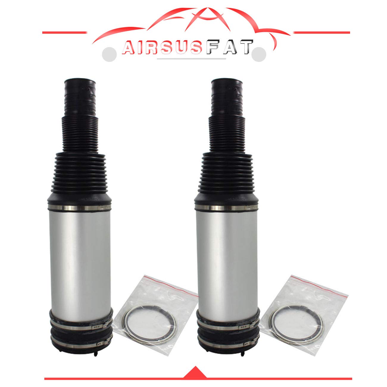Mercedes-Benz W220 S350 S430 Rear Left Right Air Suspension Springs A2203205013 - Premium Air Shock Absorber Bellow Replacement 2203205013 for Smooth Ride & Enhanced Comfort | Perfect for Luxury Sedan Suspension Repair & Maintenance