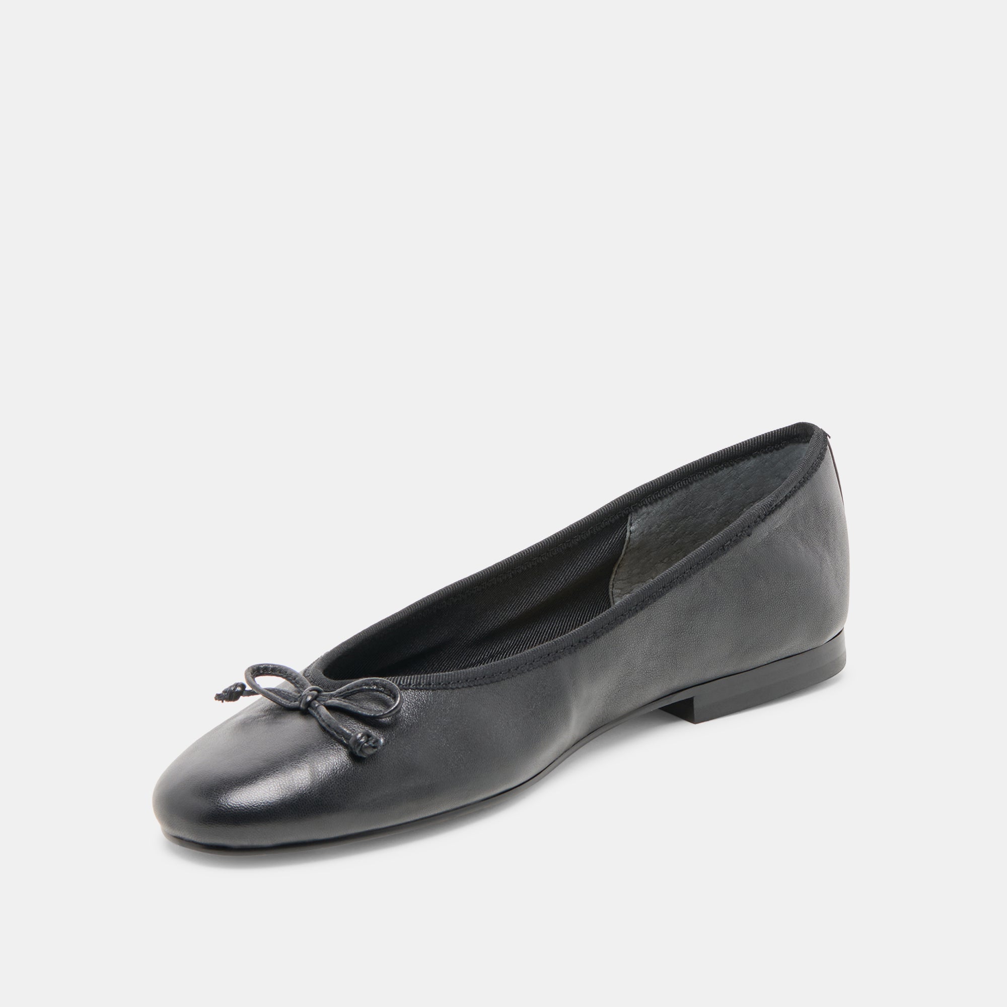 RITLA Women's Black Leather Ballet Flats - Comfortable & Stylish Shoes for Work, Casual Wear & Travel
