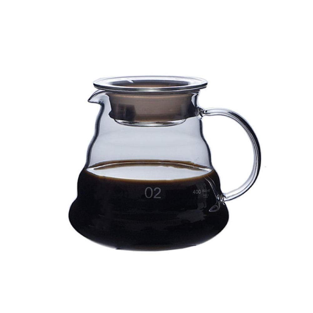Premium Borosilicate Coffee Press - 600ml Heat-Resistant Glass Pot for Brewing & Serving Coffee/Tea at Home/Office