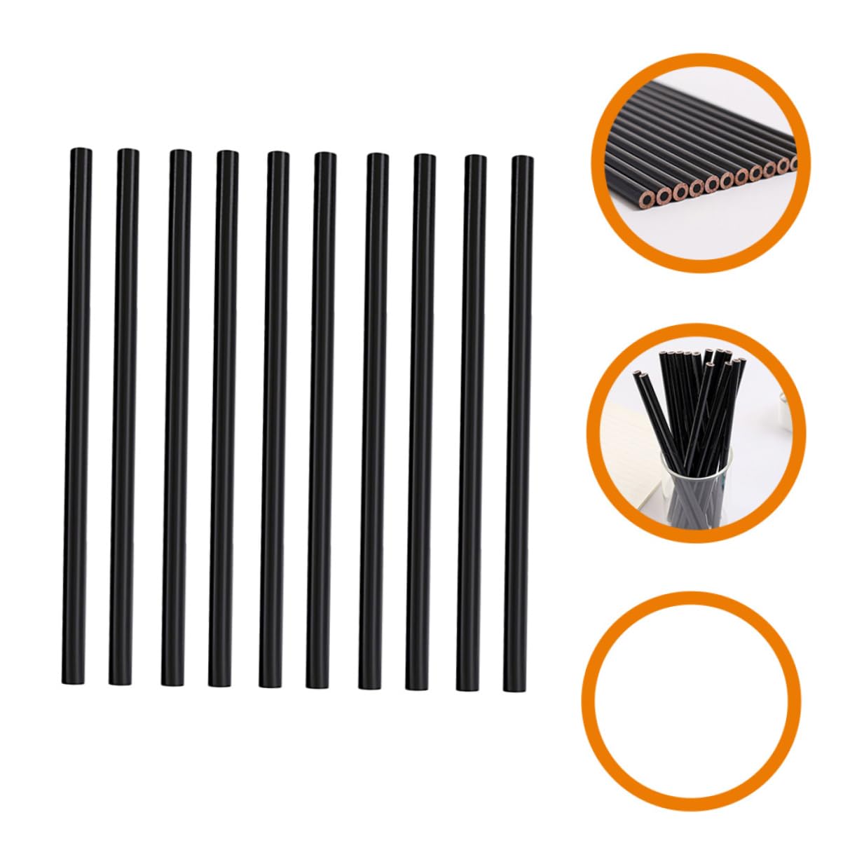 NUOBESTY 10-Piece Black Carpenter Pencils - Woodworking Marking Pencils for Cutting, Painting & DIY Projects - Durable Chinese Pencils for Woodworkers, Artists & Crafters