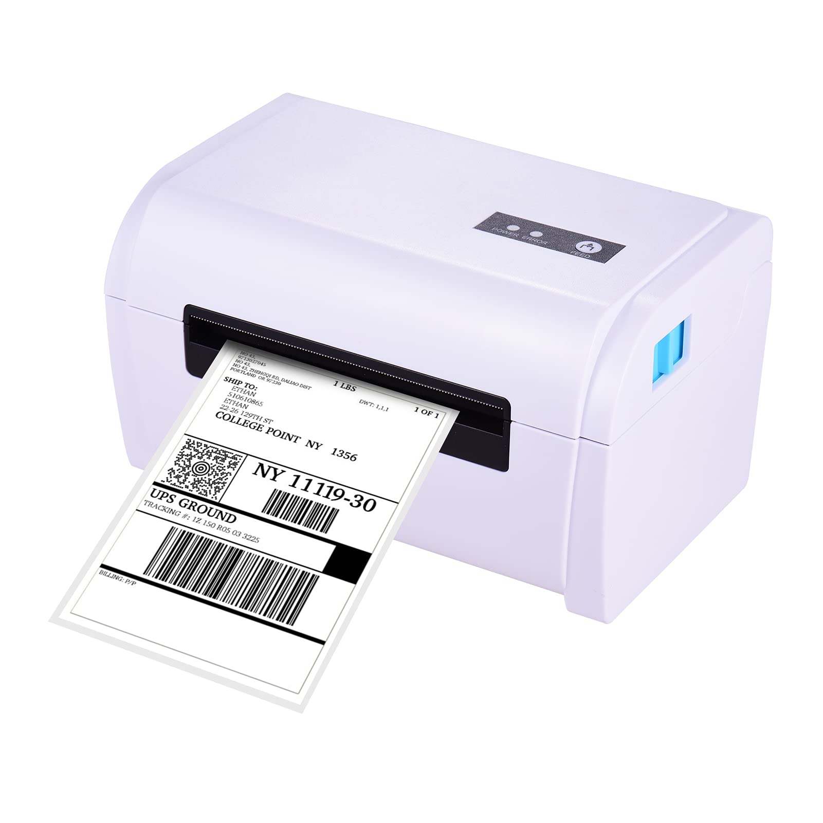 Baugger 4x6 Thermal Shipping Label Printer - 160mm/s High-Speed Desktop Label Maker with USB & Bluetooth Connectivity, 110mm Max Paper Width - Perfect for Amazon FBA, eBay, Etsy & Shopify Shipping Labels