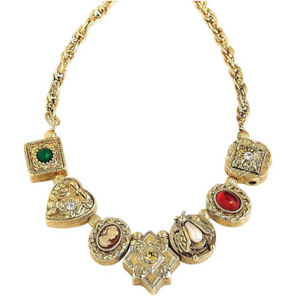 1928 Vintage Jewelry Carcanet Inspired Necklace - 16